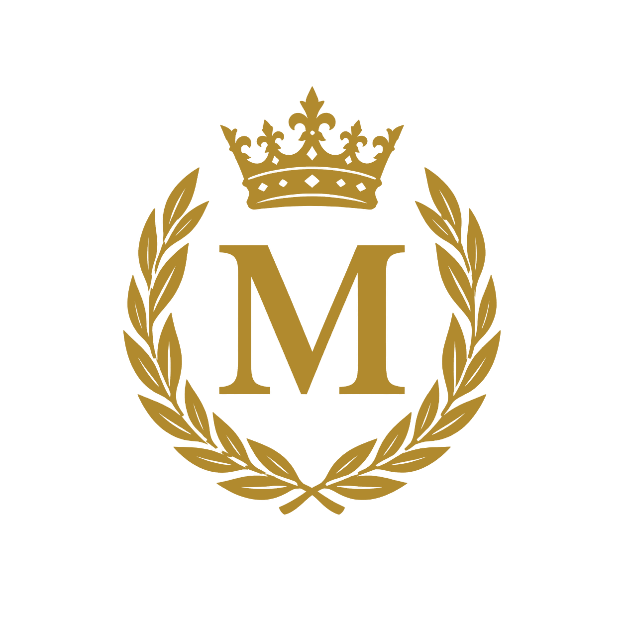 Emblema amb corona i M de Can Montego